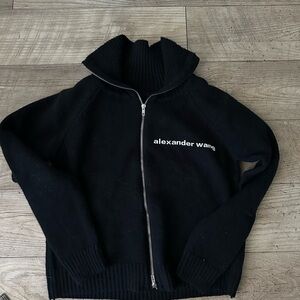 AW zip up sweater